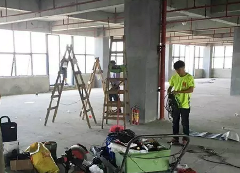 某國際集團公司施工動態實拍(圖1)